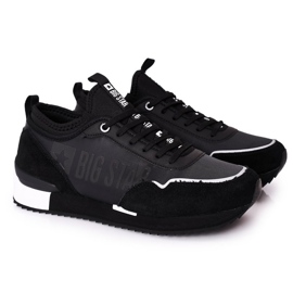Sportssko til mænd Memory Foam Big Star HH174212 Sort