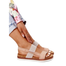 EVE Sandaler med sølvmanchet Beige Almeria