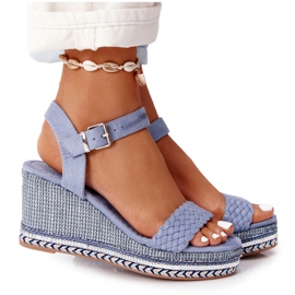 PG1 Kile sandaler med blå paljetter Scilla