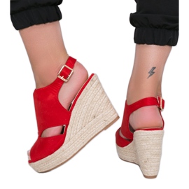 Røde espadriller på kilen Pretty Woman