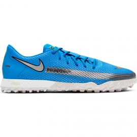 Nike React Phantom Gt Pro Tf M CK8468 400 fodboldsko blå blå