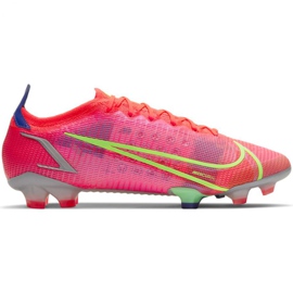 Nike Mercurial Vapor 14 Elite Fg M CQ7635 600 fodboldsko grøn, lyserød lyserød