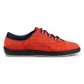 Olivier Casual herresko 312K rød nubuck
