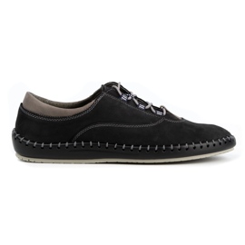 Olivier Casual herresko 312K sort nubuck