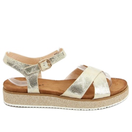 Kvinders gyldne sandaler 100-139SA-1 Guld gylden