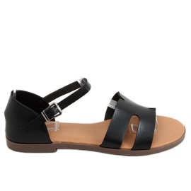 Sorte sandaler til kvinder 7823 Sort