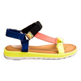 SHELOVET Moderigtige sandaler med velcro flerfarvet