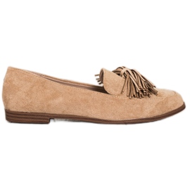 Evento Ruskindsherrer med frynser beige