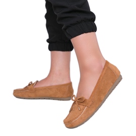 Brune loafers med Deonte sløjfe
