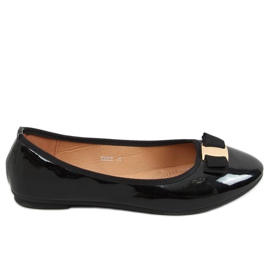 Sortlakerede ballerinaer B2029 Sort