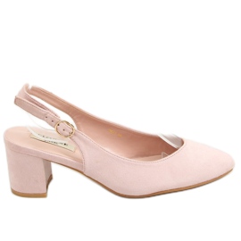 Pumps med åben hæl pink 9R27 Nude lyserød