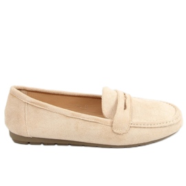 Kvinder beige loafers S-980 Beige