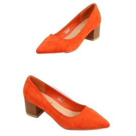Pumps på træhæl orange CL75P Orange