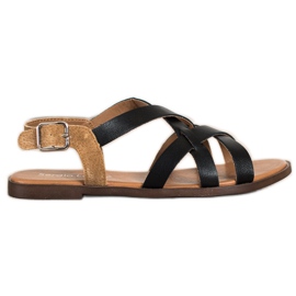 Casual Sergio Leone sandaler sort