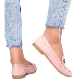 Juliette pink øko-ruskind loafers lyserød