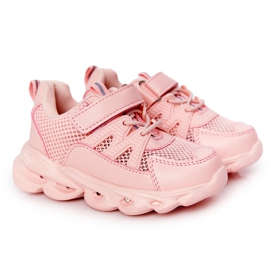 Børnesneakers med belyst sål Led Pink Så fedt! lyserød