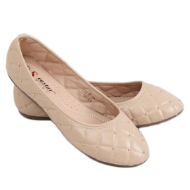 CD81P Khaki beige ballerinaer