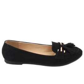 Sorte kvinders loafers 99-08A Sort