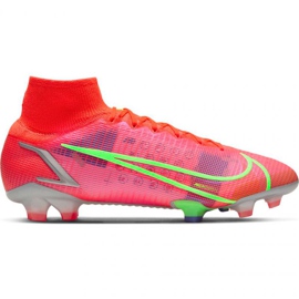 Nike Mercurial Superfly 8 Elite Fg M CV0958 600 fodboldsko orange appelsiner og røde