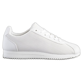 SHELOVET Stilfulde openwork sneakers hvid