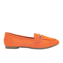 Orange Brynn loafers i eco -ruskind