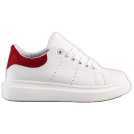 SHELOVET Klassiske sneakers hvid