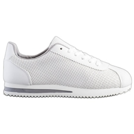 SHELOVET Stilfulde openwork sneakers hvid