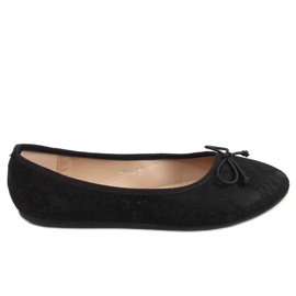 Sorte ballerinaer med blonde DY-12 Sort