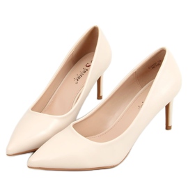 Stiletter med lav hæl beige CD62P Beige