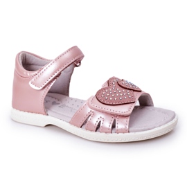 PE1 Børnesandaler med velcro pink My Heart lyserød