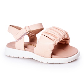 FR1 Børnesandaler med velcro pink Aimy lyserød