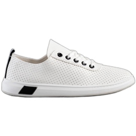 SHELOVET Openwork sneakers hvid