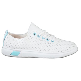 SHELOVET Openwork sneakers hvid