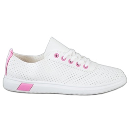 SHELOVET Openwork sneakers hvid