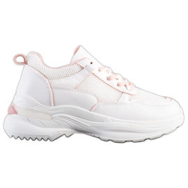 SHELOVET Stilfulde hvide sneakers