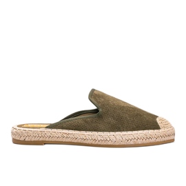 Grønne flip-flops med en opbygget Kinshasa-front