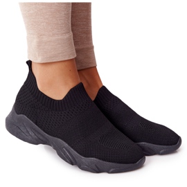 PS1 Kvinders sportssko Slip-on sort yogaklasse