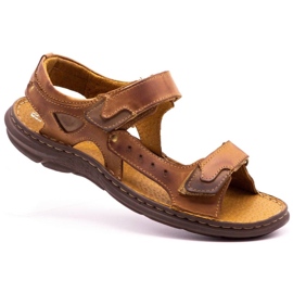 Polbut 277 kamel sandaler brun