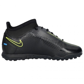 Nike Phantom Gt Club Df Tf Jr CW6729 090 fodboldsko sort sort