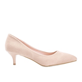 Beige pumps på Like you lav hæl