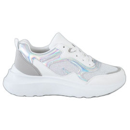 Sweet Shoes Sneakers med glitter hvid