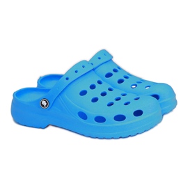 Flameshoes Dametøfler Eva Blue Foam Crocs blå