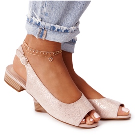 Ruskind Højhælede sandaler Sergio Leone SK807 Pink lyserød