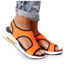 S.Barski Orange Slip-On Sandaler Zoey sort