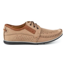 Olivier Mænds læder loafers 4228 beige