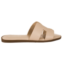 Casual Beige VINCEZA Hjemmesko