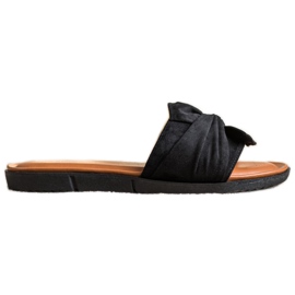 Vinceza sandaler i ruskind sort