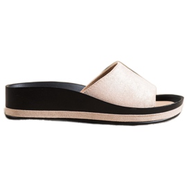 Afslappede VINCEZA hjemmesko beige