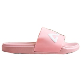 SHELOVET Komfortable flip-flops lyserød