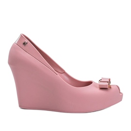 Pink melissa kiler med Ciris sløjfe lyserød